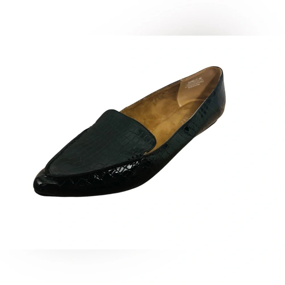 New Directions Black Embossed lightwaight Loafers Shoes